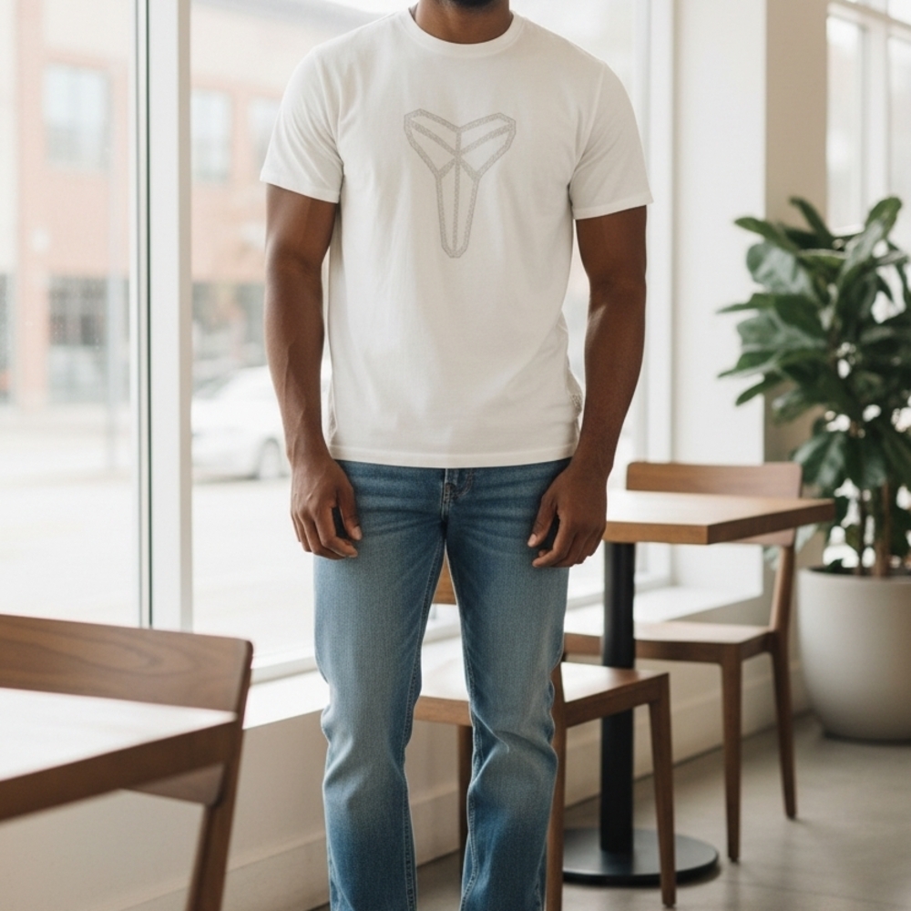 Nike Kobe Bryant Mamba Logo White T-Shirt Men's